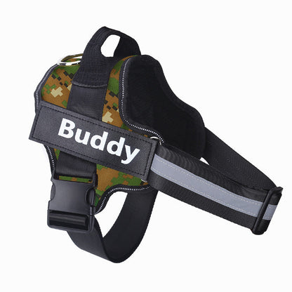 dog harness with name