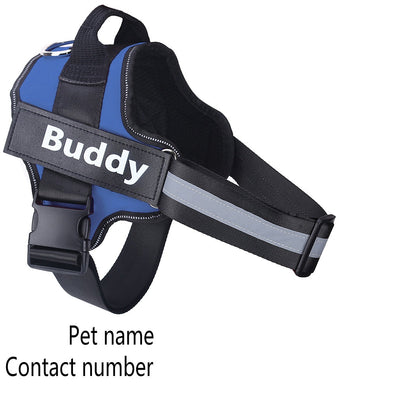 dog harness with name