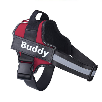 dog harness with name