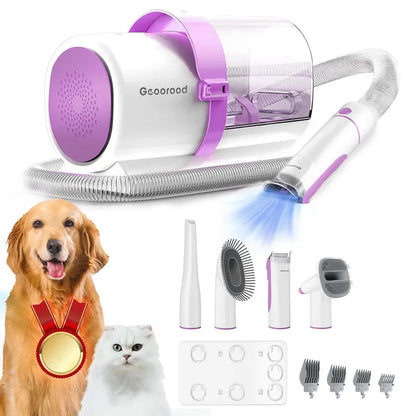 Geoorood Dog Grooming Vacuum, 2.5L Dog Vacuum Brush for Shedding Grooming, 4-In-1 Pet Grooming Vacuum, Dog Hair Vacuum Groomer, 2.5L Large Pog Grooming Kit , Pet Products, Moi,Tiktok Shop Deals for You Days Campaign